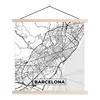 MuchoWow® Textilposter Karte - Barcelona - Stadtplan - Produktbild-Vorschau 1