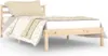 A single bed with bedding, presented against a white background. Produktbild-Vorschau