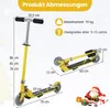 Hulajnoga dziecięca COSTWAY z kołami LED, hulajnoga dla Podgląd zdjęcia produktu 3