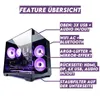 VENOM Black Gaming PC, Luftkühlung, ARGB, WLAN+ Bluetooth, Produktbild-Vorschau 3