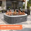 AREBOS Spa gonflable "Barcelona", 185x185 cm, In & Outdoor, Voir les images du produit 4