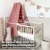 Handgefertigter Baumwoll Betthimmel für Babybett, Gold Produktbild-Vorschau 5