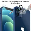 2X Schutzglas (Display + Kamera) für iPhone 12 Panzerfolie Produktbild-Vorschau 3