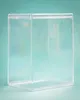 A clear plastic protective display case for Funko POP! figures is shown against a teal and light blue gradient background. Anteprima dell’immagine prodotto