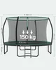SONGMICS trampolína Ø 366 cm s žebříkem + síť + tyče + kryt Náhled obrázku produktu 6