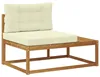 vidaXL Sofa ogrodowa z poduszkami, kolor naturalny, 115 x Podgląd zdjęcia produktu 1