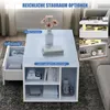 OYAJIA Couchtisch Wohnzimmertisch Hochglanz Design mit LED Produktbild-Vorschau 7