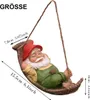 Gartenzwerg Liegend in Hängematte – Witterungsbeständige Produktbild-Vorschau 4