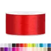 Satinband 38mm Rot - 25 Meter Rolle Geschenk- & Produktbild-Vorschau 1
