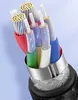 A close-up, cutaway view of a USB-C cable, showing its internal structure and multiple colored wires. Produktbild-Vorschau