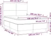 Boxspringbett mit Matratze Rosa 140x200 cm Samt Produktbild-Vorschau 5