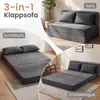 Rozkładana sofa COSTWAY, fotel rozkładany 3 w 1 z 2 Podgląd zdjęcia produktu 4