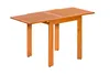 A wooden table with slatted top and four legs, shown against a white background. Náhled obrázku produktu