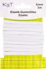 Elastik-Gummilitze, 6mm x 3m auf Karte, weiß Produktbild-Vorschau 1