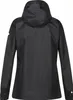 The back view of a black hooded jacket. Produktbild-Vorschau
