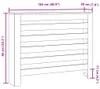 vidaXL Obklad radiátoru betonový šedý 104x20x82 cm materiál Náhled obrázku produktu 6