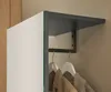 Garderobenpaneel mit Spiegel in anthrazit CRISP-61 Produktbild-Vorschau 3