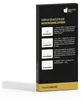 A product box showing instructions for applying a screen protector. Produktbild-Vorschau