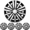 Radzierblenden Set "Spinel" 15 ZOLL Silber / Schwarz 4x PREMIUM DESIGN Radkappen in der Farbe Silber von F.H.U.P. OLSZEWSKI Produktbild-Vorschau
