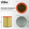 vhbw Faltenfilter kompatibel mit Rowenta RB 800_BE BE, RB Produktbild-Vorschau 4