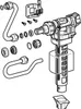 GEBERIT Füllventil Typ 380 WA seitlich 3/8" zu AP und Produktbild-Vorschau 2