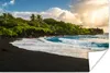 MuchoWow® Poster Ein schwarzer Sandstrand auf Hawaii 120x80 Produktbild-Vorschau 1
