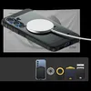 A phone case with a wireless charger attached, and a display of various accessories for the case. Podgląd zdjęcia produktu
