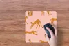 MuchoWow® Mauspad Mousepad Gepard - Muster - Katze 30x30 cm Produktbild-Vorschau 4