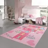 Prinzessinnen Hüpfspiel Kinder Spielteppich mit Herzen in Produktbild-Vorschau 1