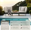 tectake® Aluminium Gartenlounge-Set Magaluf 5 in 1 Produktbild-Vorschau 2