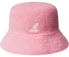 Kangol Frottee Bermuda Bucket Hat Fischerhut mit Logo-Stick in rosa