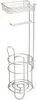 mDesign Toilettenpapierhalter WC-Rollenhalter mit Ablage Produktbild-Vorschau 1