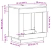 vidaXL Beistelltisch Weiß 60 x 40 x 65 cm Holzwerkstoff Produktbild-Vorschau 8
