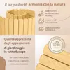 Floranica Bordura per Giardino in legno 10 x 200 cm Natur Anteprima dell’immagine prodotto 2