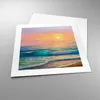 Poster - Poster ohne Rahmen - Meer Welle Ufer - 40x40 cm - Produktbild-Vorschau 3