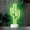Neon LED Beleuchtung Der leuchtende Kaktus Licht Lampe 80er Produktbild-Vorschau 3