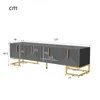 A diagram of a TV stand with dimensions indicated by lines and numbers. Produktbild-Vorschau