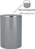 WENKO Abfall Eimer Inca grey 5 L Schwingdeckel Müll Produktbild-Vorschau 2