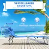 COSTWAY Sonnenliege mit Kopfstütze, klappbarer Liegestuhl, Produktbild-Vorschau 2