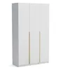 Kleiderschrank Pablo 135 cm, Weiß Gold mit Einlegeplatten, Produktbild-Vorschau 1