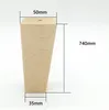 A single wooden furniture leg with dimensions indicated. Náhled obrázku produktu