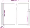 vidaXL Seitenmarkise Ausziehbar Creme 160x600 cm Produktbild-Vorschau 8