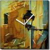 Coloray Uhr auf Leinwand 30x30 cm Wand Uhr Dekoration Produktbild-Vorschau 1