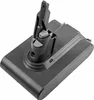 A close-up, angled view of a gray Dyson V7 vacuum cleaner battery pack. Produktbild-Vorschau