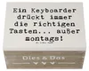 Mr. & Mrs. Panda Box Spruch Keyboarder Fehler 22 x 15 cm - Produktbild-Vorschau 3