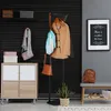 Relaxdays Garderobenständer Metall & Holz, modern, 3 Haken Produktbild-Vorschau 5