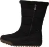 A side view of a black winter boot. Anteprima dell’immagine prodotto