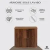 Rodan | Meuble Sous Lavabo - 60 Cm - Suspendue - Chêne Voir les images du produit 2