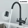 JULIE | 3 Wege Premium Schwarz matt Trinkwasser Armatur | Produktbild-Vorschau 5