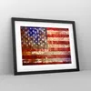 Gerahmtes Poster - Schwarzer Rahmen - Amerika Flagge Produktbild-Vorschau 8